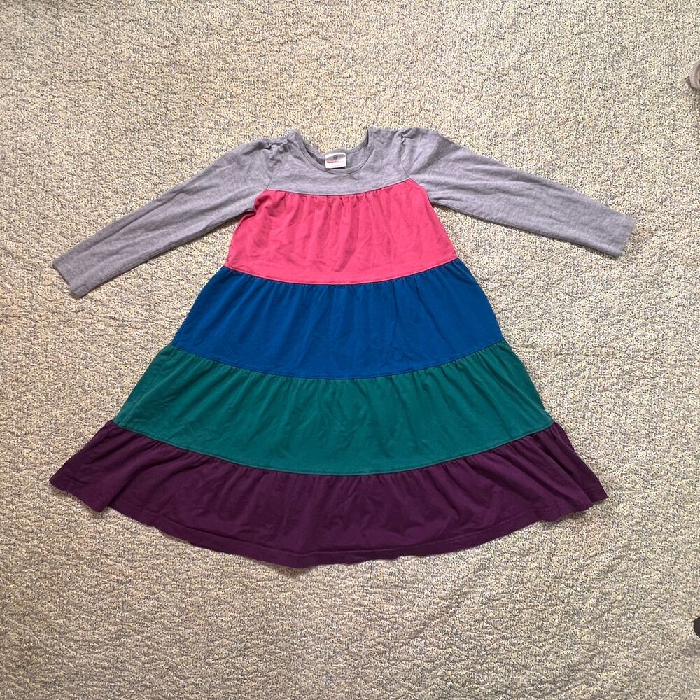 HANNA ANDERSSON COLOR BLOCK DRESS SIZE 8/10